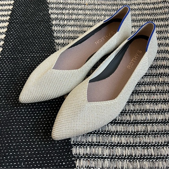 NWOB Rothy's The Point II Flat in Diamond Twill - Picture 5 of 17